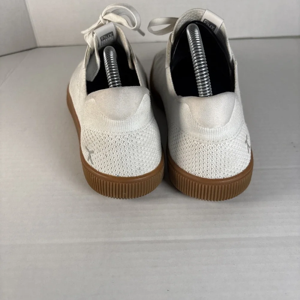 Flux Adapt Trainer Sneakers Mens Size 9 White Knit Comfort Athleisure Training